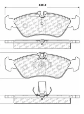 Centric C-Tek Semi-Metallic Brake Pads with Shims 102.10060                                     - 102.10060 - Image 2