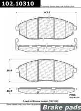 Centric C-Tek Semi-Metallic Brake Pads with Shims 102.10310                                     - 102.10310 - Image 3