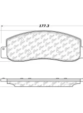 Centric C-Tek Semi-Metallic Brake Pads with Shims 102.10690                                     - 102.10690 - Image 3