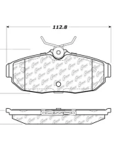 Centric C-Tek Semi-Metallic Brake Pads with Shims 102.10820                                     - 102.10820 - Image 3