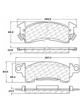 Centric C-Tek Ceramic Brake Pads with Shims 103.00520                                     - 103.00520 - Image 2