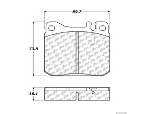 Centric C-Tek Ceramic Brake Pads with Shims 103.01451