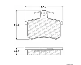 Centric C-Tek Ceramic Brake Pads with Shims 103.02280