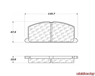 Centric C-Tek Ceramic Brake Pads with Shims 103.02420 - 103.02420
