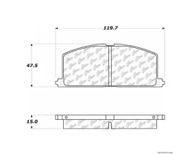 Centric C-Tek Ceramic Brake Pads with Shims 103.02420