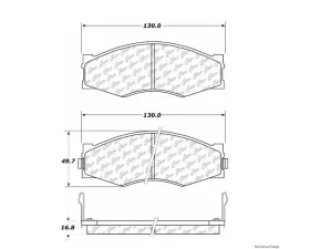 Centric C-Tek Ceramic Brake Pads with Shims 103.02660