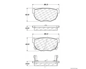 Centric C-Tek Ceramic Brake Pads with Shims 103.02720