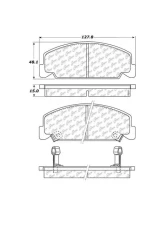 Centric C-Tek Ceramic Brake Pads with Shims 103.02730                                     - 103.02730 - Image 2