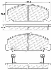 Centric C-Tek Ceramic Brake Pads with Shims 103.02730                                     - 103.02730 - Image 3