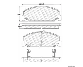 Centric C-Tek Ceramic Brake Pads with Shims 103.02730