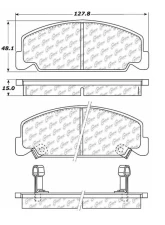 Centric C-Tek Ceramic Brake Pads with Shims 103.02730                                     - 103.02730 - Image 3