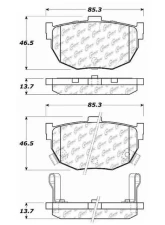 Centric C-Tek Ceramic Brake Pads with Shims 103.03230                                     - 103.03230 - Image 3
