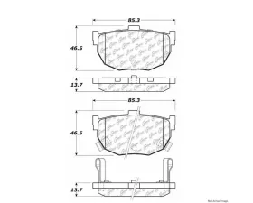 Centric C-Tek Ceramic Brake Pads with Shims 103.03230