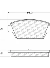 Centric C-Tek Ceramic Brake Pads with Shims 103.03290                                     - 103.03290 - Image 2