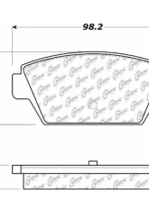Centric C-Tek Ceramic Brake Pads with Shims 103.03290                                     - 103.03290 - Image 3