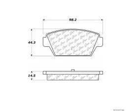 Centric C-Tek Ceramic Brake Pads with Shims 103.03290