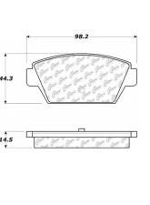 Centric C-Tek Ceramic Brake Pads with Shims 103.03290                                     - 103.03290 - Image 3