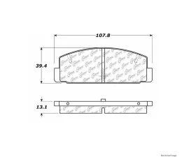 Centric C-Tek Ceramic Brake Pads with Shims 103.03320