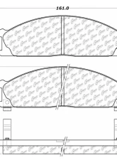 Centric C-Tek Ceramic Brake Pads with Shims 103.03330                                     - 103.03330 - Image 3