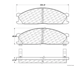 Centric C-Tek Ceramic Brake Pads with Shims 103.03330