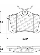 Centric C-Tek Ceramic Brake Pads with Shims 103.03400                                     - 103.03400 - Image 3