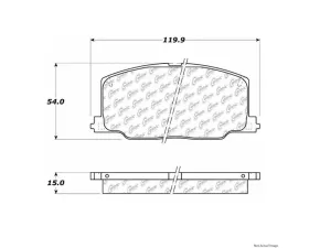 Centric C-Tek Ceramic Brake Pads with Shims 103.03560