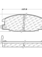 Centric C-Tek Ceramic Brake Pads with Shims 103.03630                                     - 103.03630 - Image 2