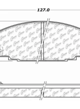Centric C-Tek Ceramic Brake Pads with Shims 103.03630                                     - 103.03630 - Image 3