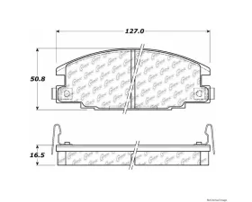 Centric C-Tek Ceramic Brake Pads with Shims 103.03630