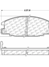 Centric C-Tek Ceramic Brake Pads with Shims 103.03630                                     - 103.03630 - Image 3