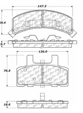 Centric C-Tek Ceramic Brake Pads with Shims 103.03690                                     - 103.03690 - Image 3