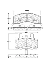 Centric C-Tek Ceramic Brake Pads with Shims 103.03700                                     - 103.03700 - Image 2