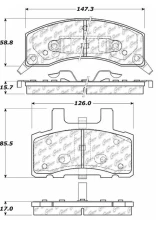Centric C-Tek Ceramic Brake Pads with Shims 103.03700                                     - 103.03700 - Image 3
