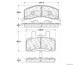 Centric C-Tek Ceramic Brake Pads with Shims 103.03700