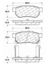 Centric C-Tek Ceramic Brake Pads with Shims 103.03740                                     - 103.03740 - Image 3
