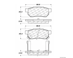 Centric C-Tek Ceramic Brake Pads with Shims 103.03740