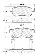 Centric C-Tek Ceramic Brake Pads with Shims 103.03740                                     - 103.03740 - Image 3