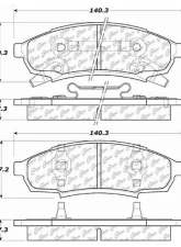 Centric C-Tek Ceramic Brake Pads with Shims 103.03760                                     - 103.03760 - Image 3