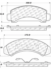 Centric C-Tek Ceramic Brake Pads with Shims 103.03870                                     - 103.03870 - Image 3