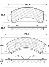 Centric C-Tek Ceramic Brake Pads with Shims 103.03870                                     - 103.03870 - Image 3