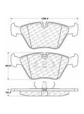 Centric C-Tek Ceramic Brake Pads with Shims 103.03941                                     - 103.03941 - Image 2