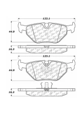 Centric C-Tek Ceramic Brake Pads with Shims 103.03960                                     - 103.03960 - Image 2