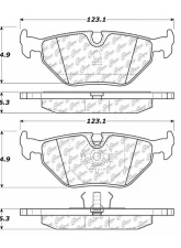 Centric C-Tek Ceramic Brake Pads with Shims 103.03960                                     - 103.03960 - Image 3