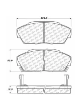 Centric C-Tek Ceramic Brake Pads with Shims 103.04090                                     - 103.04090 - Image 2