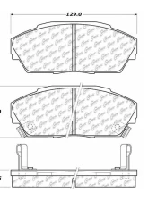 Centric C-Tek Ceramic Brake Pads with Shims 103.04090                                     - 103.04090 - Image 3