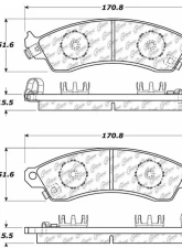 Centric C-Tek Ceramic Brake Pads with Shims 103.04120                                     - 103.04120 - Image 3