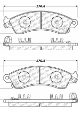 Centric C-Tek Ceramic Brake Pads with Shims 103.04120                                     - 103.04120 - Image 3
