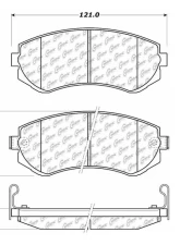 Centric C-Tek Ceramic Brake Pads with Shims 103.04220                                     - 103.04220 - Image 3
