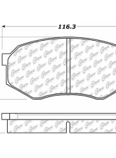 Centric C-Tek Ceramic Brake Pads with Shims 103.04330                                     - 103.04330 - Image 2