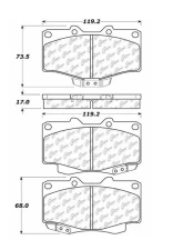 Centric C-Tek Ceramic Brake Pads with Shims 103.04360                                     - 103.04360 - Image 3